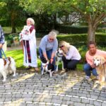 Rev. Susan Smith and the blessing of animals for St. Francis Day